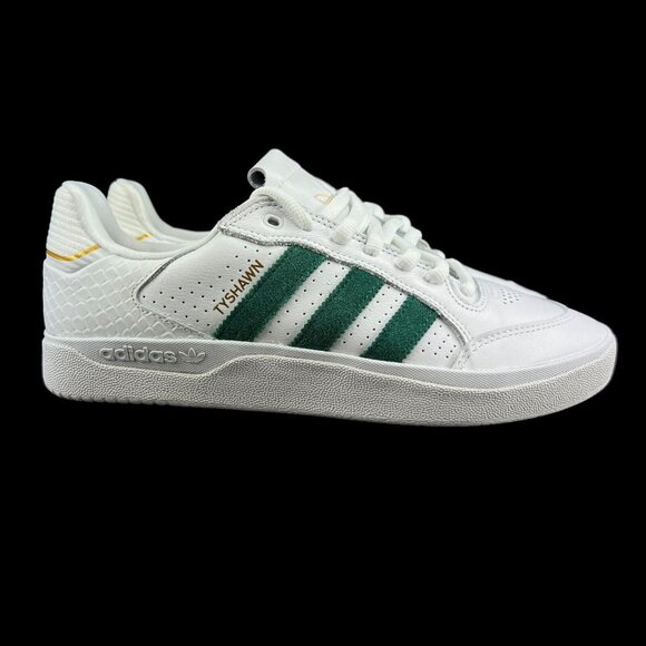 Adidas Tyshawn Low Cloud White Green Gold Shoes GY6954 Men's Sizes 9 - 13 - Picture 1 of 9